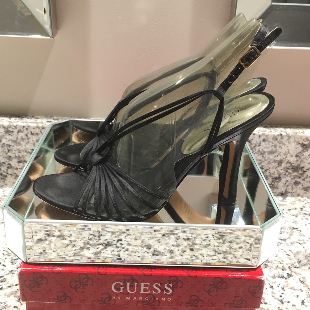 Guess by Marciano Strappy Black Heels - sz 8.5